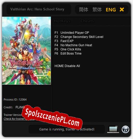 Treinador liberado para Valthirian Arc: Hero School Story [v1.0.2]