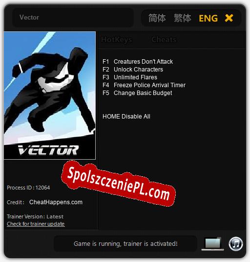 Treinador liberado para Vector [v1.0.2]