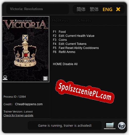 Victoria: Revolutions: Trainer +6 [v1.8]