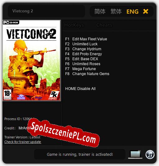 Vietcong 2: Trainer +8 [v1.7]