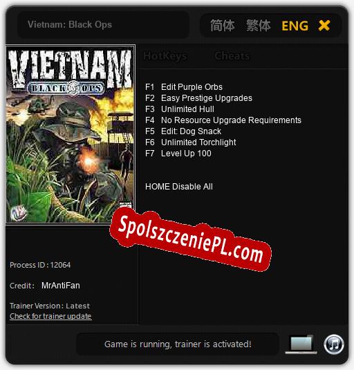 Vietnam: Black Ops: Treinador (V1.0.62)