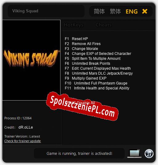 Viking Squad: Cheats, Trainer +11 [dR.oLLe]