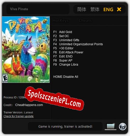 Viva Pinata: Trainer +9 [v1.2]