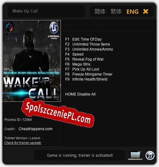 Wake Up Call: Trainer +9 [v1.5]