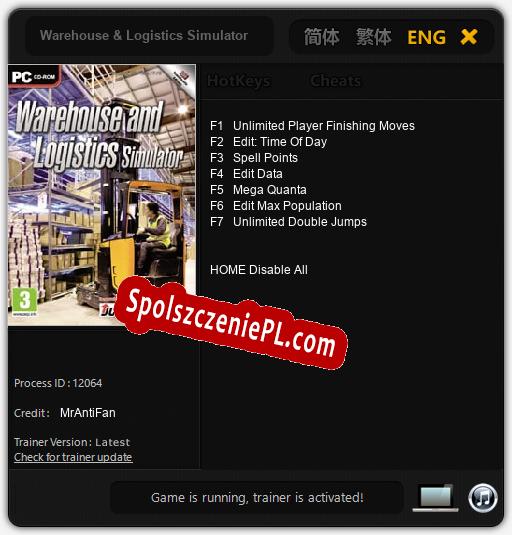 Treinador liberado para Warehouse & Logistics Simulator [v1.0.8]