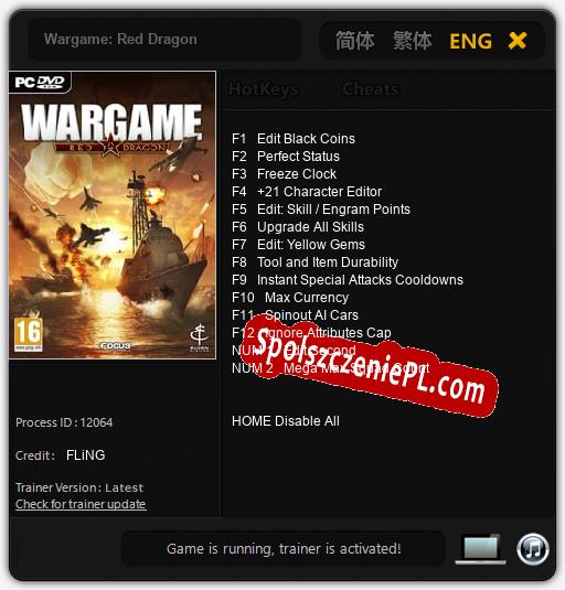 Wargame: Red Dragon: Cheats, Trainer +14 [FLiNG]