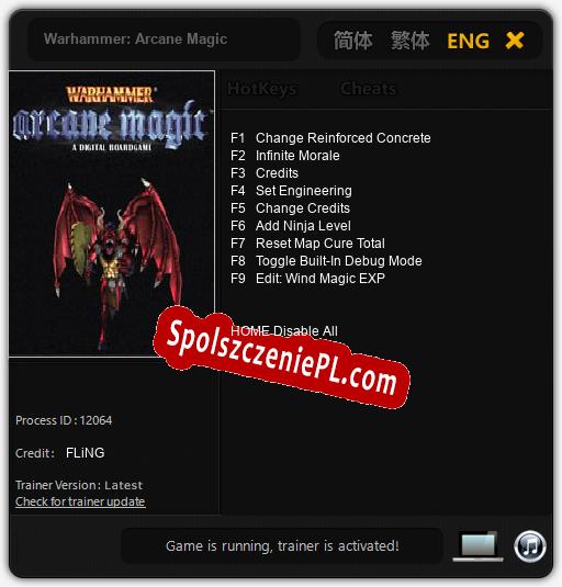 Warhammer: Arcane Magic: Treinador (V1.0.99)