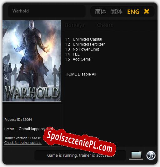 Warhold: Cheats, Trainer +5 [CheatHappens.com]