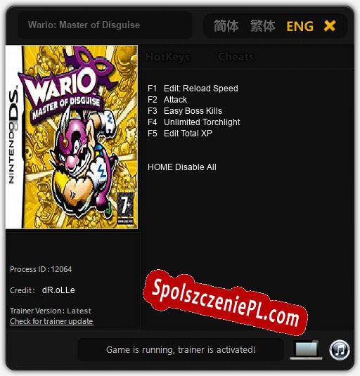 Wario: Master of Disguise: Cheats, Trainer +5 [dR.oLLe]