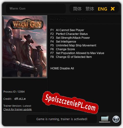 Warm Gun: Cheats, Trainer +8 [dR.oLLe]