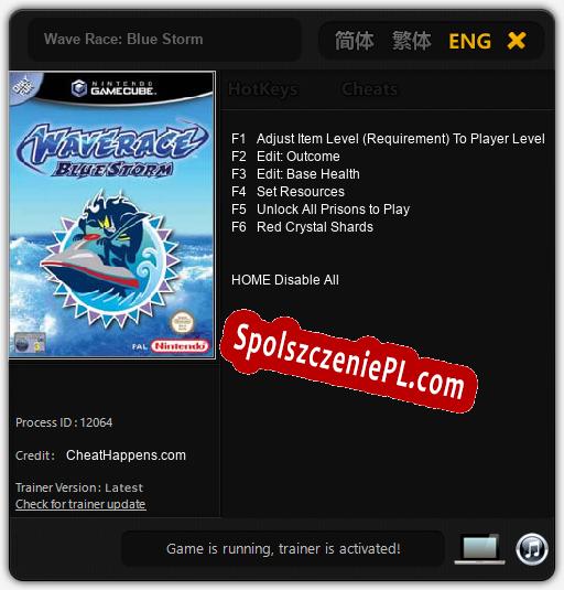 Wave Race: Blue Storm: Cheats, Trainer +6 [CheatHappens.com]