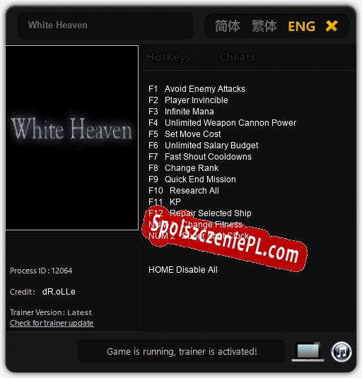 Treinador liberado para White Heaven [v1.0.3]