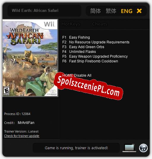 Wild Earth: African Safari: Trainer +6 [v1.5]