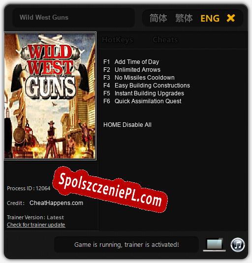 Wild West Guns: Trainer +6 [v1.5]