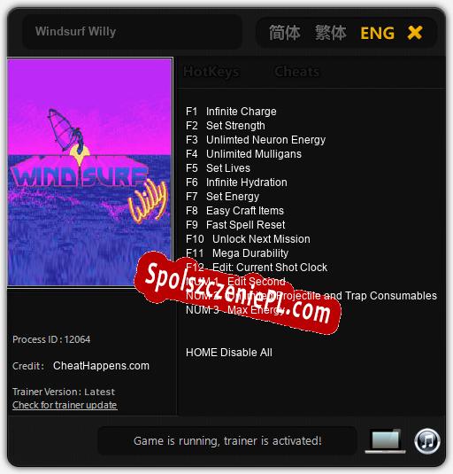 Windsurf Willy: Cheats, Trainer +15 [CheatHappens.com]