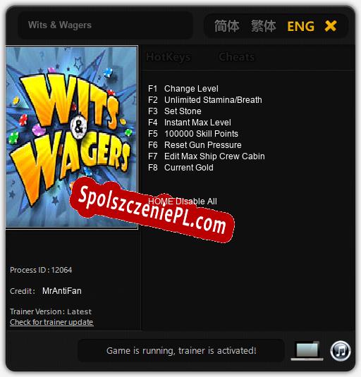 Wits & Wagers: Cheats, Trainer +8 [MrAntiFan]