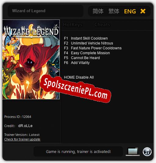 Treinador liberado para Wizard of Legend [v1.0.6]