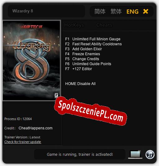 Wizardry 8: Cheats, Trainer +7 [CheatHappens.com]