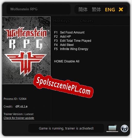 Treinador liberado para Wolfenstein RPG [v1.0.8]