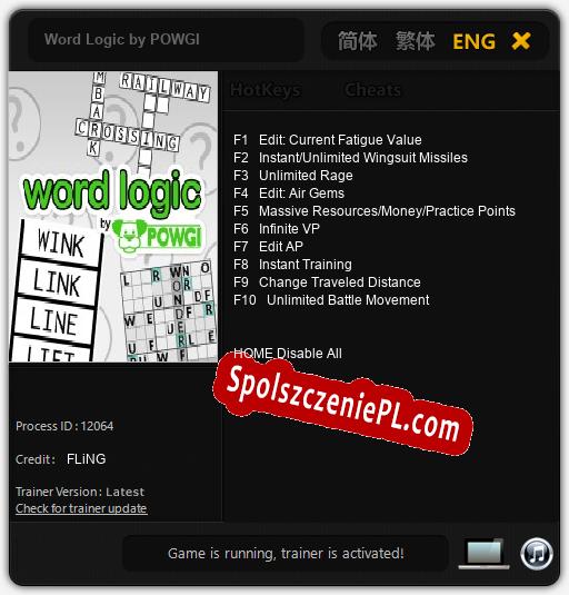 Word Logic by POWGI: Trainer +10 [v1.8]