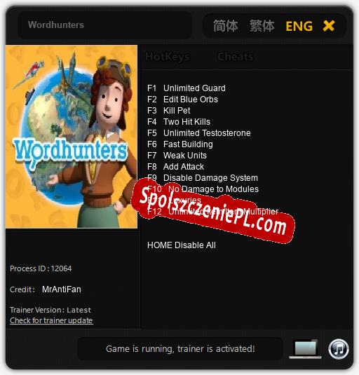 Wordhunters: Trainer +12 [v1.7]