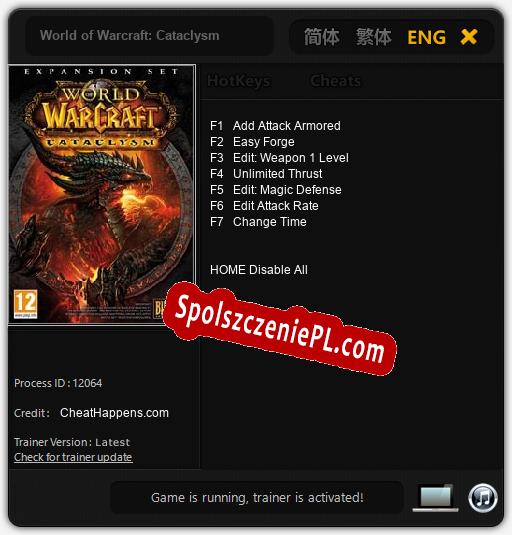 World of Warcraft: Cataclysm: Cheats, Trainer +7 [CheatHappens.com]