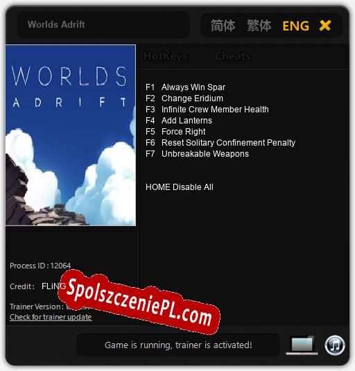 Worlds Adrift: Cheats, Trainer +7 [FLiNG]