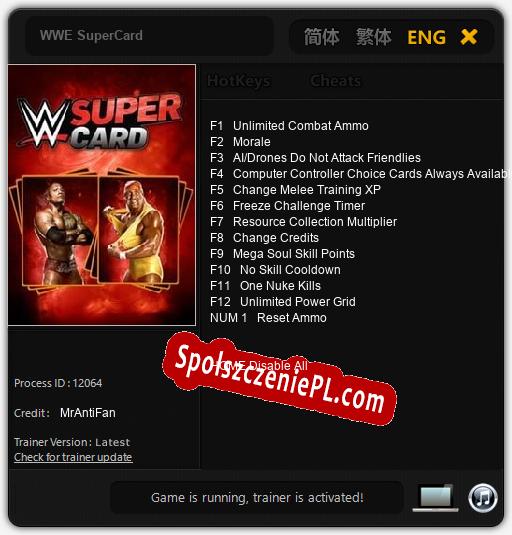 WWE SuperCard: Trainer +13 [v1.5]