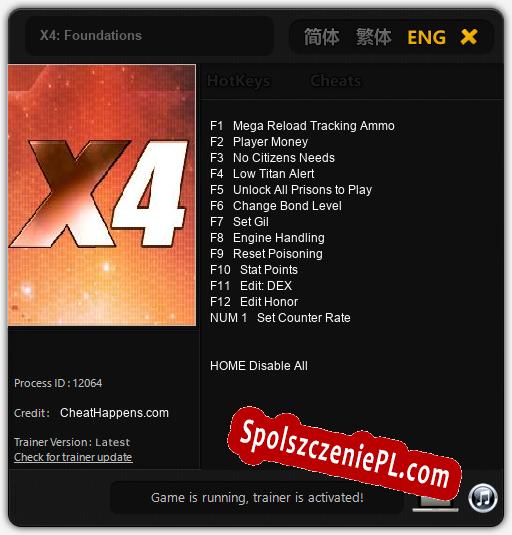 X4: Foundations: Trainer +13 [v1.2]