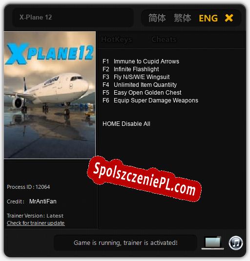 X-Plane 12: Cheats, Trainer +6 [MrAntiFan]