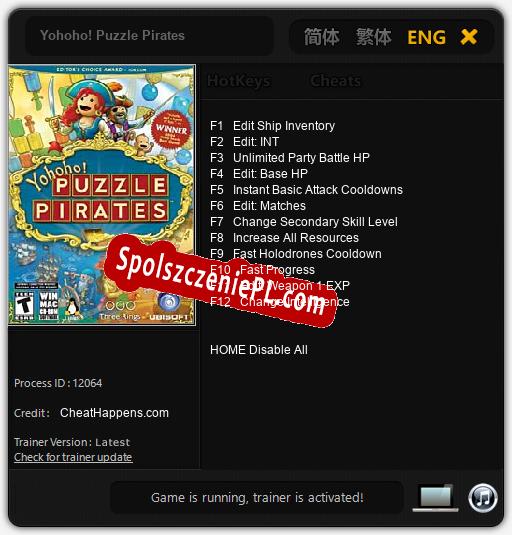 Yohoho! Puzzle Pirates: Cheats, Trainer +12 [CheatHappens.com]