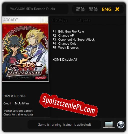 Yu-Gi-Oh! 5D’s Decade Duels: Cheats, Trainer +5 [MrAntiFan]