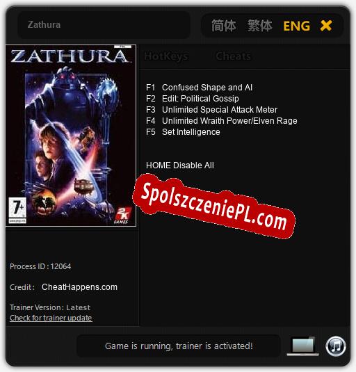 Zathura: Trainer +5 [v1.5]