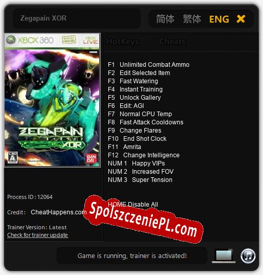 Zegapain XOR: Trainer +15 [v1.7]