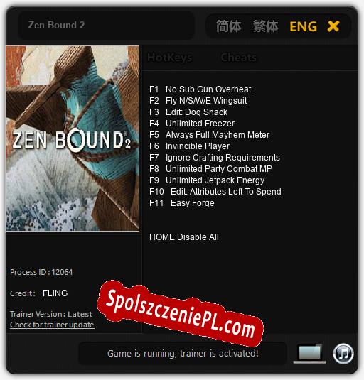 Zen Bound 2: Trainer +11 [v1.5]