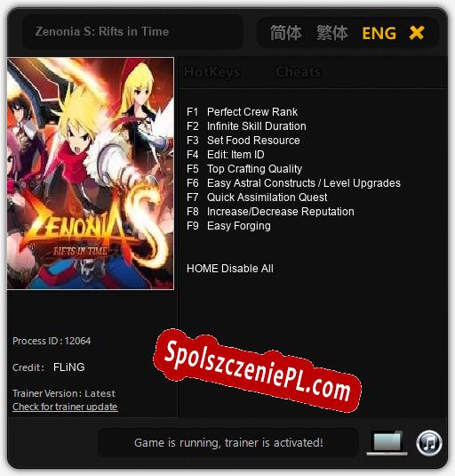 Zenonia S: Rifts in Time: Treinador (V1.0.71)