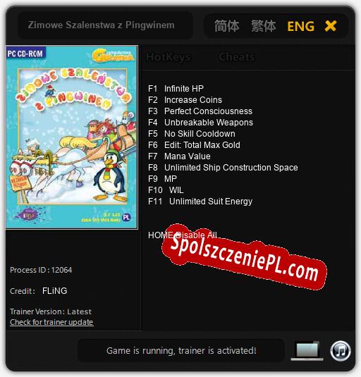 Zimowe Szalenstwa z Pingwinem: Cheats, Trainer +11 [FLiNG]