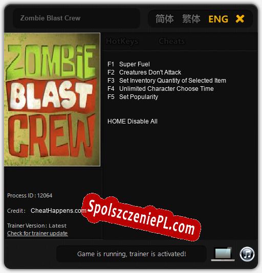 Zombie Blast Crew: Trainer +5 [v1.5]