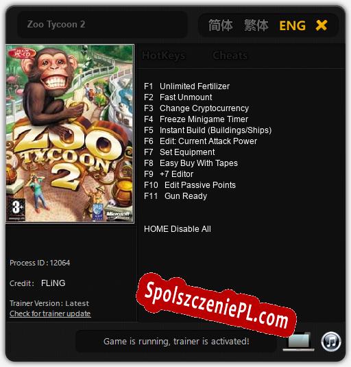 Zoo Tycoon 2: Cheats, Trainer +11 [FLiNG]